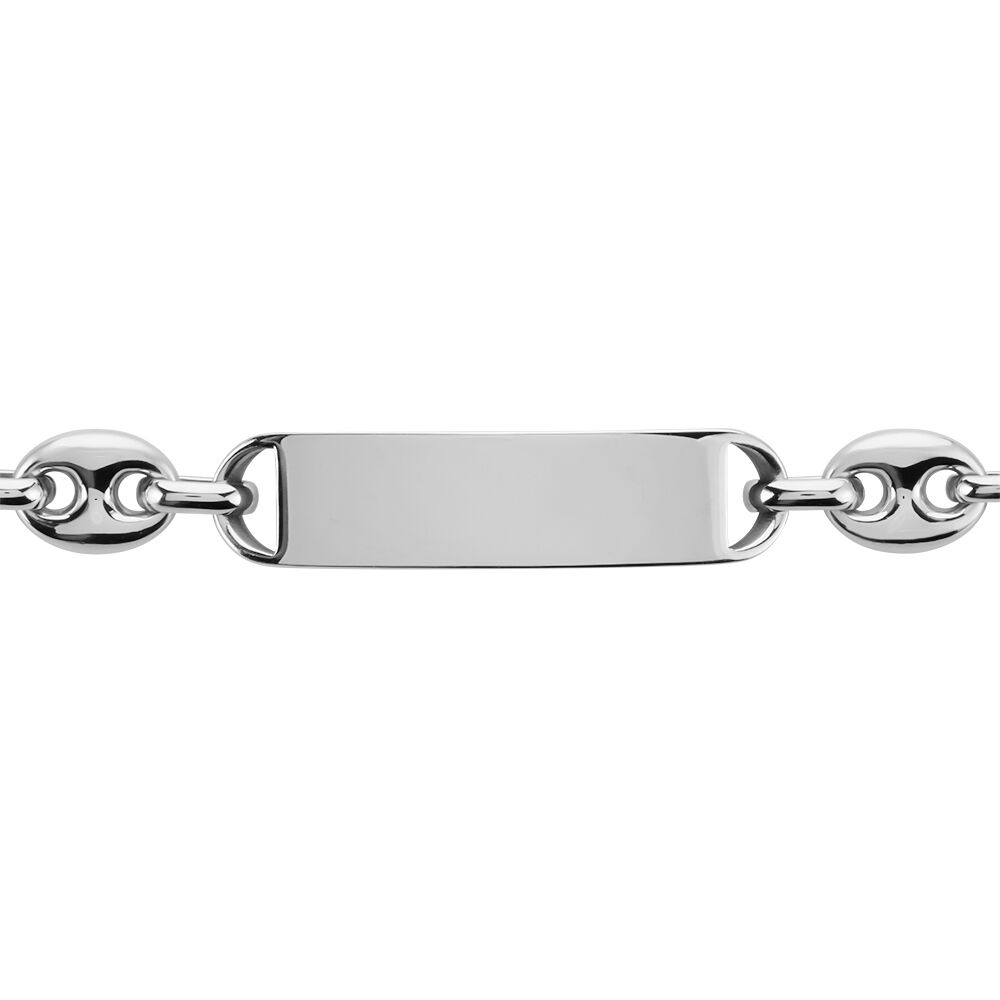 Bracelet Identite Phebus Him Acier Blanc - Gourmettes Homme | Marc Orian
