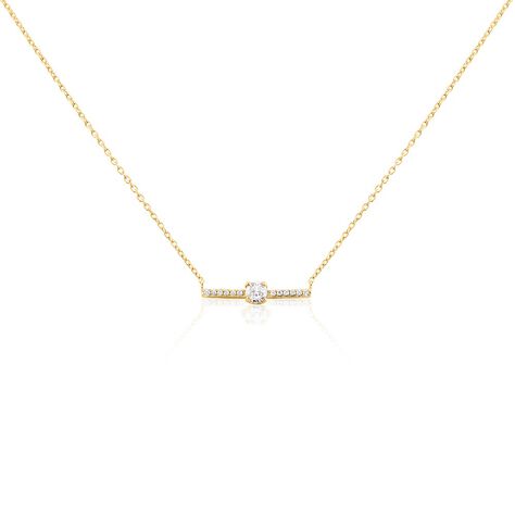 Collier Fergie Plaqu&eacute; Or Jaune Oxyde De Zirconium - Colliers ras du cou Femme | Marc Orian