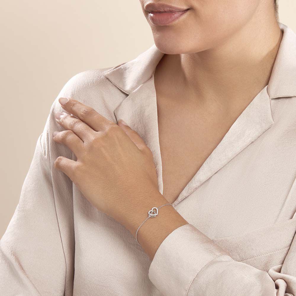 Bracelet Donatiane Argent Blanc Oxyde De Zirconium - Bracelets chaînes Femme | Marc Orian