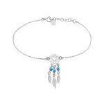 Bracelet Poehei Argent Blanc Cristaux De Swarovski - Bracelets fantaisie Femme | Marc Orian