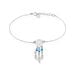 Bracelet Poehei Argent Blanc Cristaux De Swarovski - Bracelets chaînes Femme | Marc Orian
