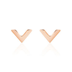 Boucles D'oreilles Puces Veroniica Argent Rose - Clous d'oreilles Femme | Marc Orian