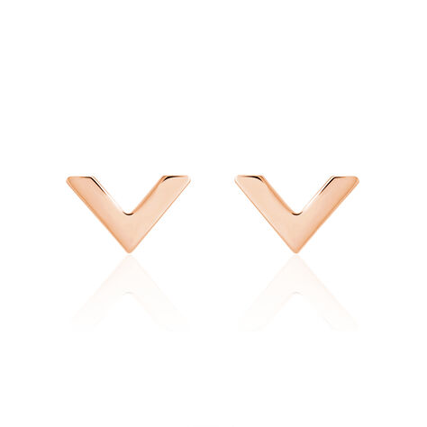 Boucles D'oreilles Puces Veroniica Argent Rose - Clous d'oreilles Femme | Marc Orian