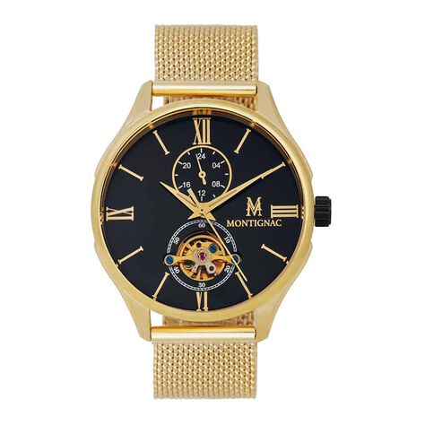 Montre Montignac Noir - Montres automatique Homme | Marc Orian