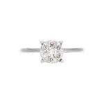 Bague Solitaire Or Blanc Dream Diamants - Parures de mariage Femme | Marc Orian