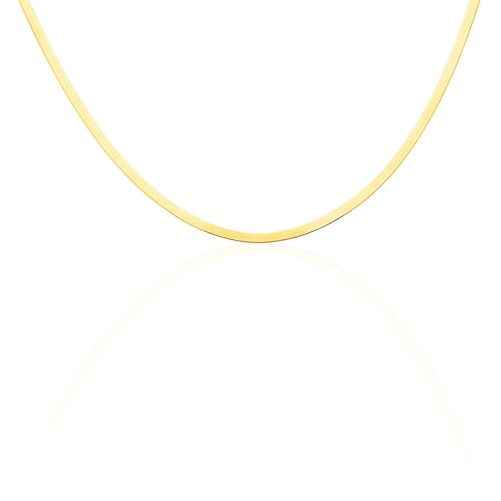 Collier Ivria Maille Heringbone Or Jaune - Chaines Femme | Marc Orian