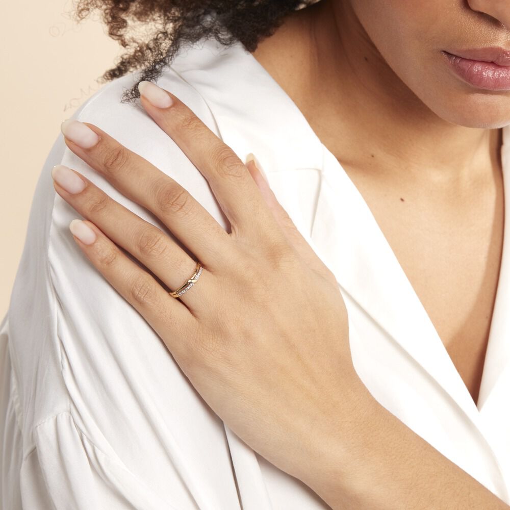 Bague Daynis Or Jaune Diamant - Bagues pierres précieuses Femme | Marc Orian