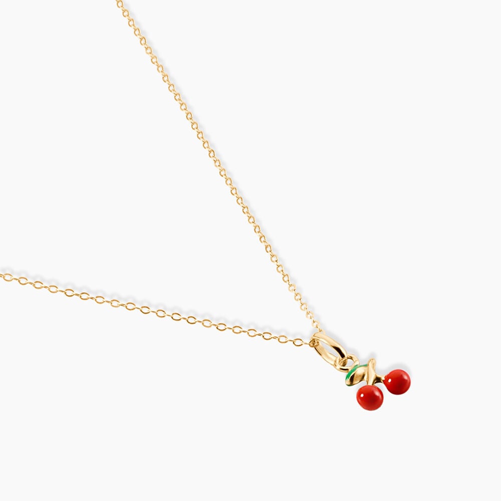 Collier Cherry Cerise Or Jaune - Colliers avec pierres Enfant | Marc Orian