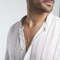 Collier Argent Blanc Fedor - Colliers Homme | Marc Orian