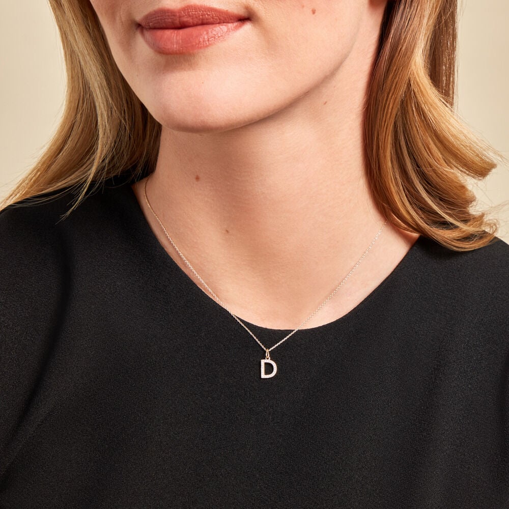 Pendentif Lettre K Or Jaune Oxyde - Pendentifs Famille | Marc Orian