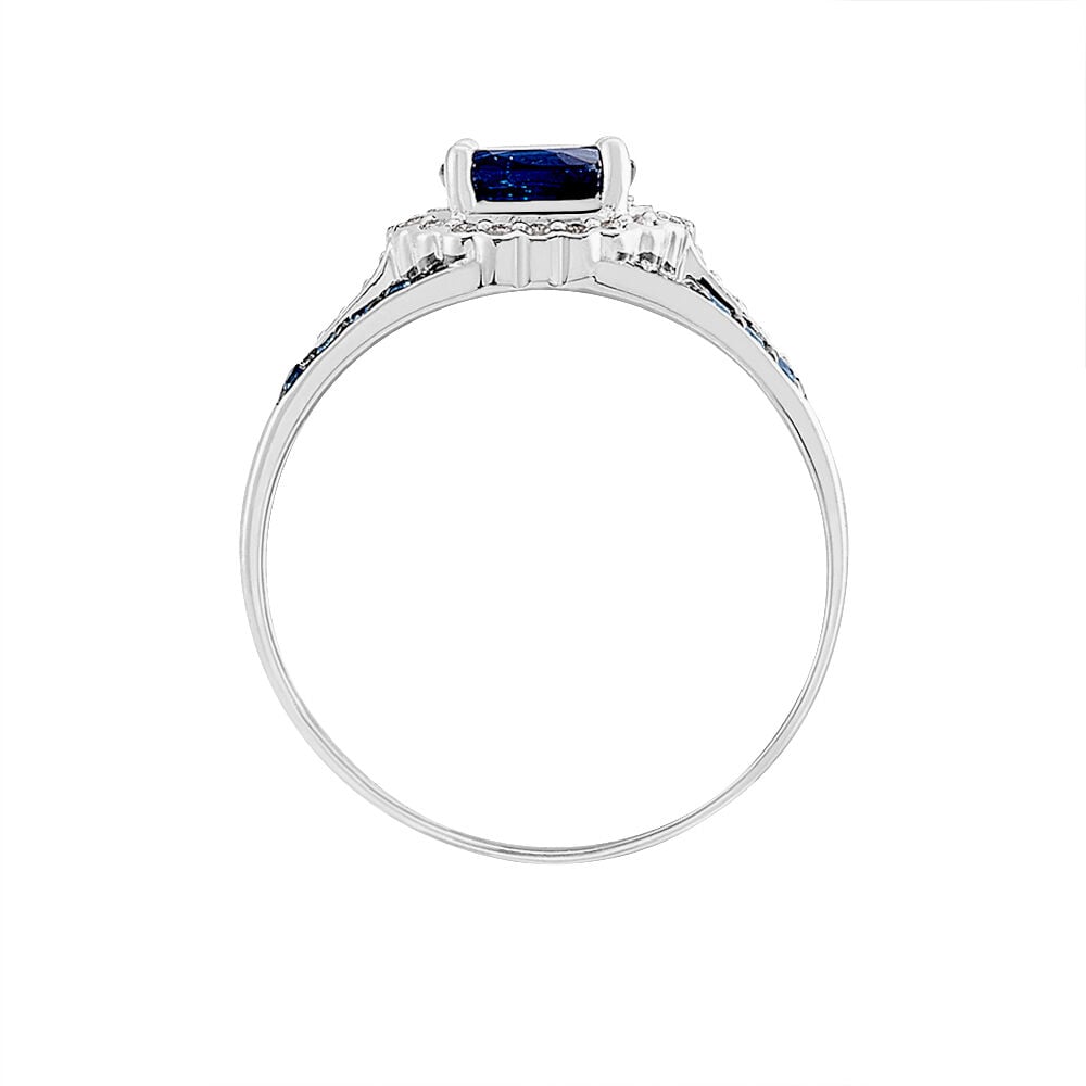 Bague Taliya Or Blanc Saphir Diamant - Solitaires Femme | Marc Orian