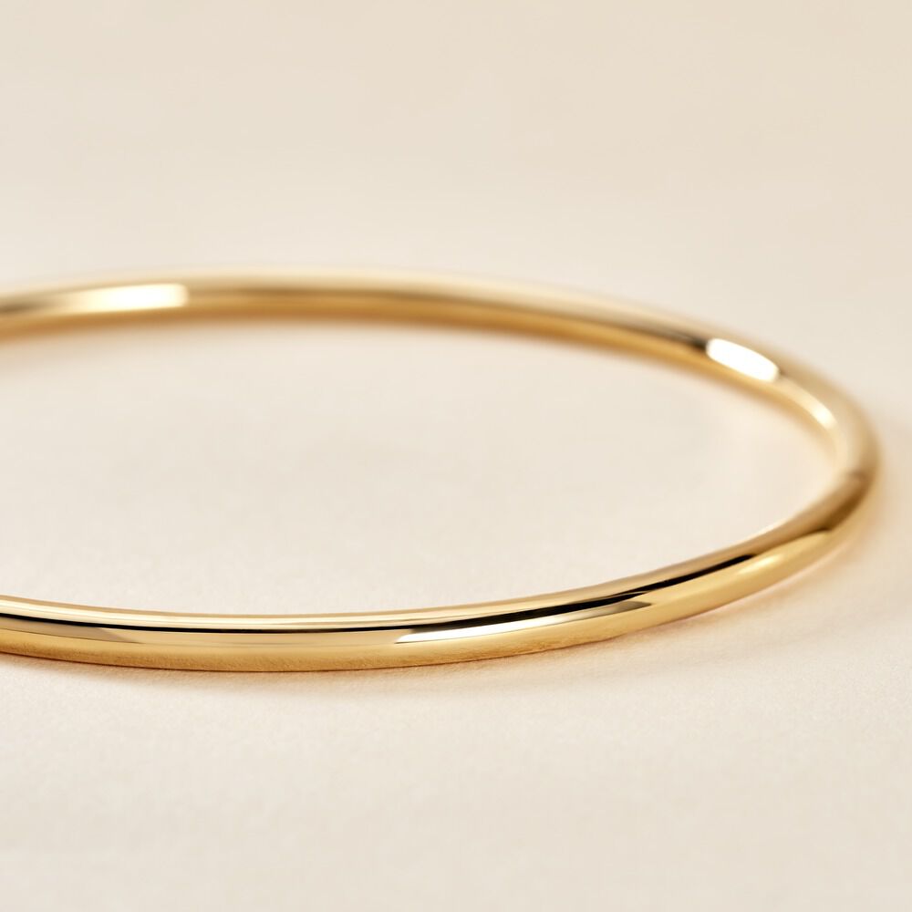 Bracelet Jonc Xylina Fil Rond Lisse Or Jaune - Bracelets joncs Famille | Marc Orian