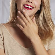 Bague Jessie Argent Rose Oxyde De Zirconium - Bague fantaisie Femme | Marc Orian