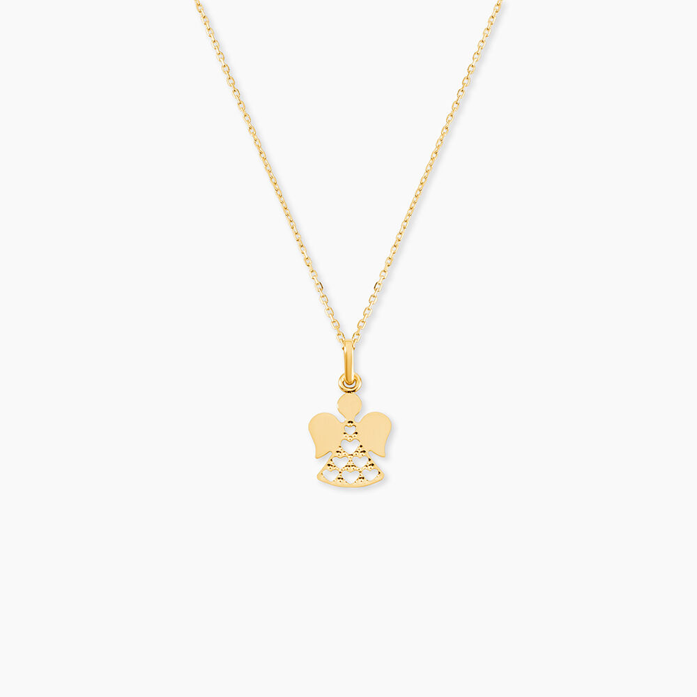 Pendentif Hallie Ange Dentelle Or Jaune - Pendentifs Enfant | Marc Orian