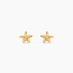 Boucles D'Oreilles Puces Nikita Argent Dor&eacute; A L'Or 750/1000 - Puces Femme | Marc Orian