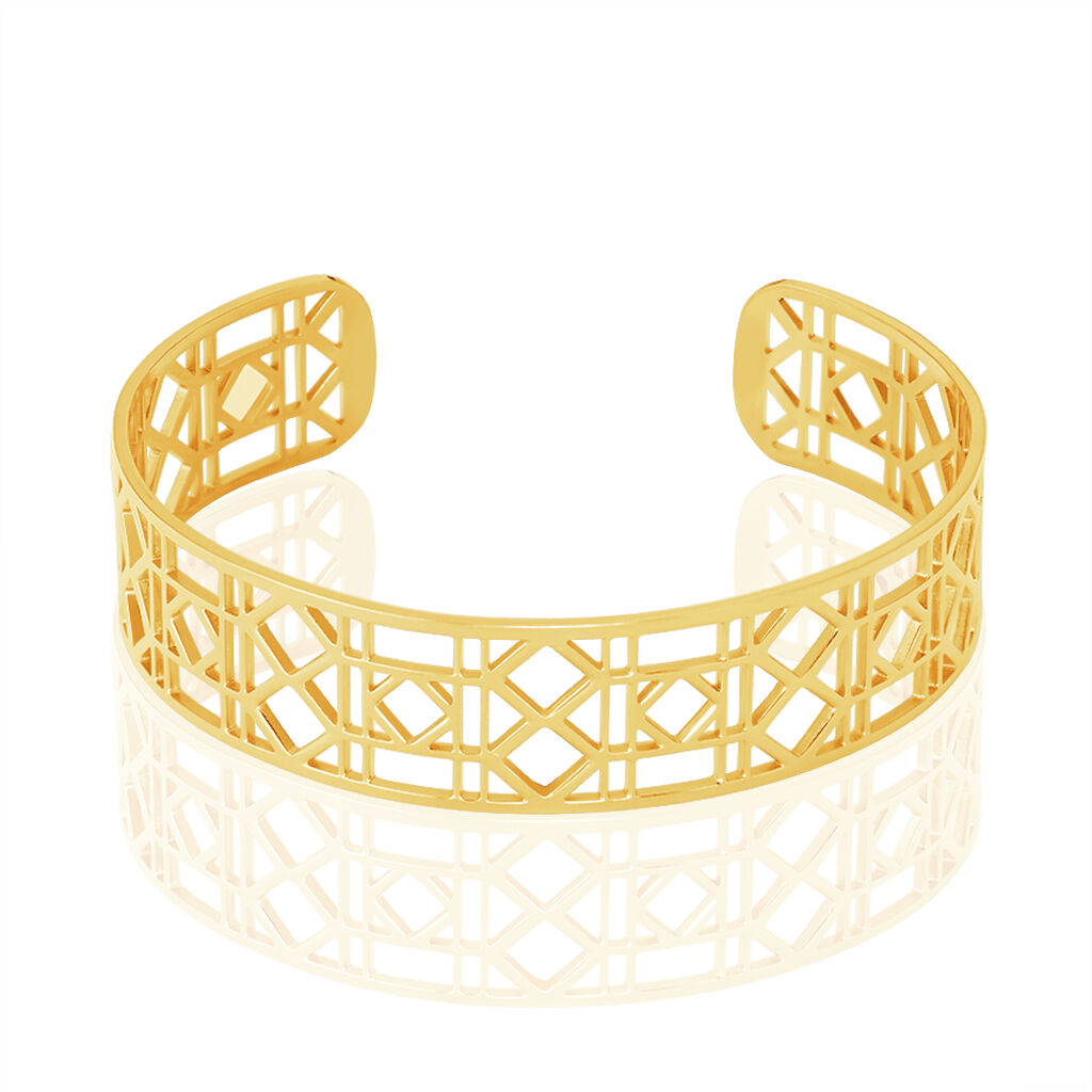 Bracelet Jonc Luyanna Acier Jaune - Bracelets joncs Femme | Marc Orian