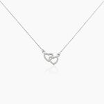 Collier Loving Argent Blanc Oxyde De Zirconium - Colliers avec pierres Femme | Marc Orian