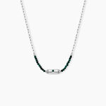 Collier Mystic Argent Blanc Malachite - Colliers avec pierres Femme | Marc Orian