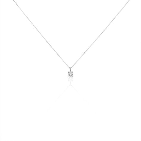 Collier Aphrodite Or Blanc Diamant Synthetique - Colliers avec pierres Femme | Marc Orian