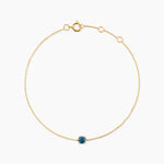 Bracelet Sa&iuml;da Or Jaune Topaze - Bracelets cha&icirc;nes Femme | Marc Orian