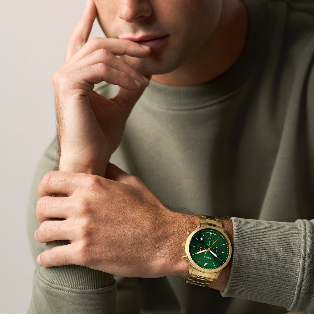 Montre Fossil Neutra Chrono Vert - Montres &eacute;tanches Homme | Marc Orian
