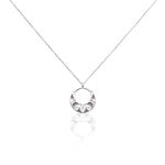 Collier Azalea Argent Blanc Email Rose - Colliers fantaisie Femme | Marc Orian