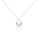 Collier Azalea Argent Blanc Email Rose - Colliers fantaisie Femme | Marc Orian