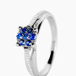 Bague Kate Or Blanc Saphir Et Diamant - Bagues vintage Femme | Marc Orian
