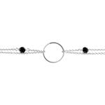Bracelet Tamar Argent Blanc Pierre De Synthese - Bracelets fantaisie Femme | Marc Orian