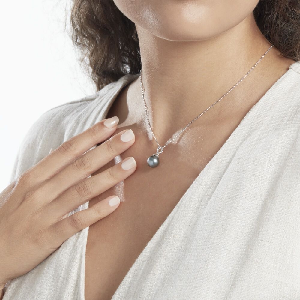 Pendentif Phila Or Blanc Perle De Culture De Tahiti - Pendentifs Femme | Marc Orian