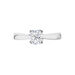 Bague Solitaire Vicoeuria Or Blanc Diamant Synthétique - Solitaires Femme | Marc Orian