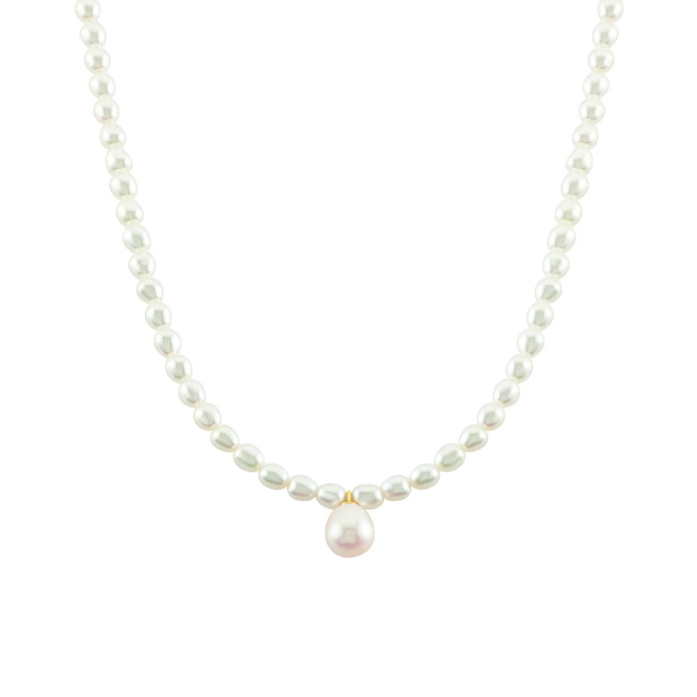 Collier Stella-rose Or Jaune Perle De Culture - Colliers avec pierres Femme | Marc Orian