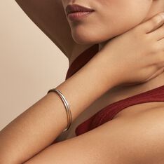 Bracelet Jonc Catalin 2 Fils Flexibles Or Bicolore - Bracelets jonc Femme | Marc Orian