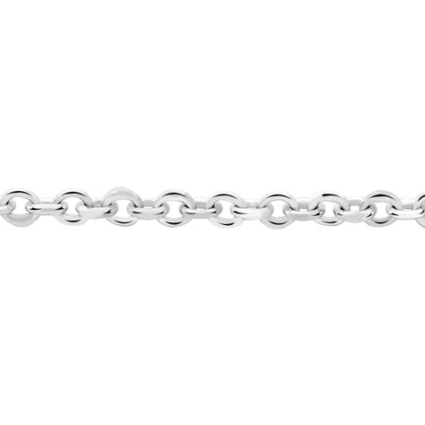 Chaîne Lyllou Maille Forçat Ronde Or Blanc - Chaines Femme | Marc Orian