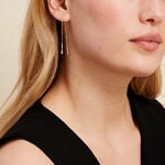 Boucles D'oreilles Or Jaune Mercy Oxyde De Zirconium - Pendantes Femme | Marc Orian