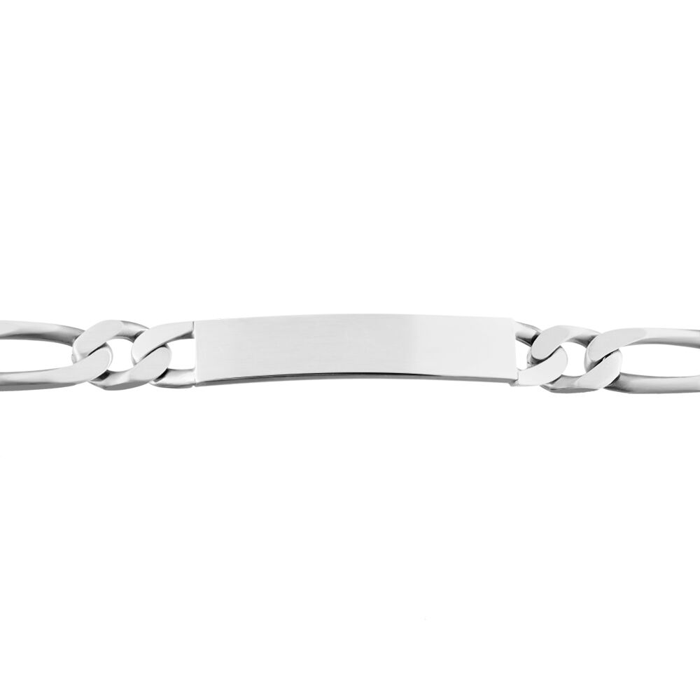 Bracelet Identité Vivian Argent Vieilli - Gourmettes Homme | Marc Orian