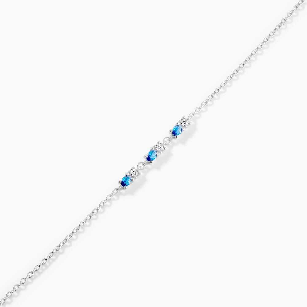 Bracelet Argent Blanc Augusts Oxydes De Zirconium - Bracelets fantaisie Femme | Marc Orian