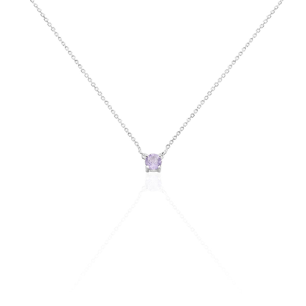 Collier Clair Or Blanc Amethyste - Colliers Femme | Marc Orian