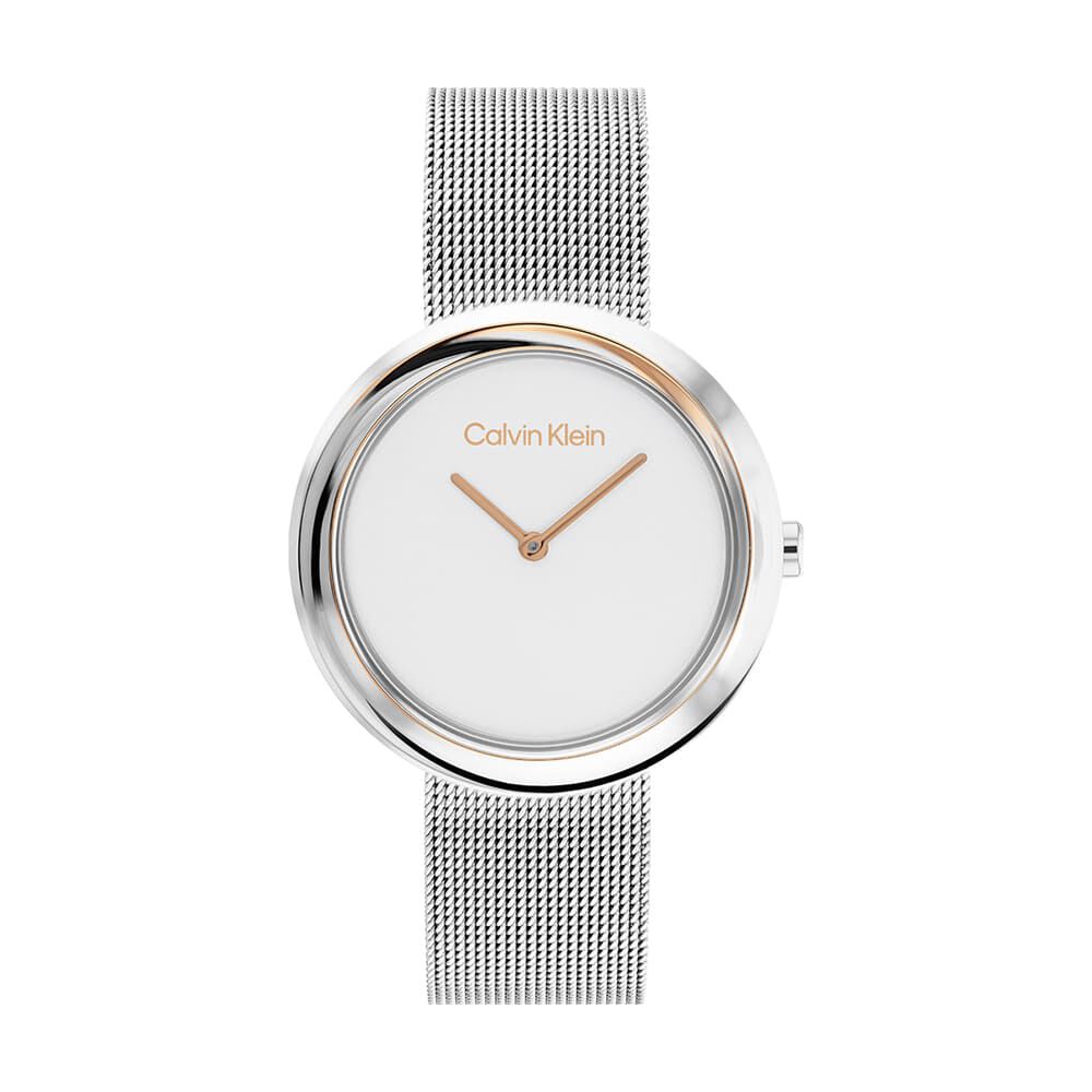 Montre Calvin Klein Twisted Bezel Blanc - Montres étanches Femme | Marc Orian