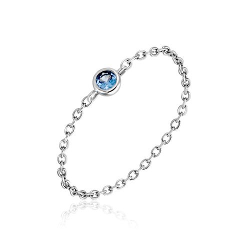 Bague Rio Argent Blanc Oxyde De Zirconium - Solitaires Femme | Marc Orian
