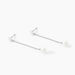 Boucles D'oreilles Pendantes Felisia Argent Blanc Perle De Culture - Pendantes Femme | Marc Orian
