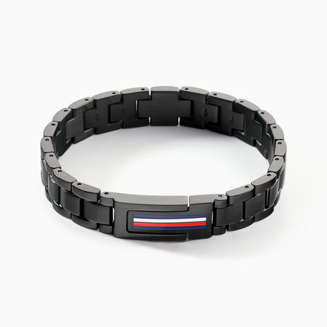 Bracelet Tommy Hilfiger Mason Acier Noir - Bracelets cha&icirc;nes Homme | Marc Orian