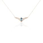 Collier Or Rose Gaelle Topaze Oxydes De Zirconium - Colliers avec pierres Femme | Marc Orian