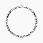 Bracelet Jany Maille Palmier Or Blanc - Bracelets mailles Femme | Marc Orian