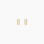 Boucles D'oreilles Puces Rachilda Or Jaune Oxyde De Zirconium - Puces Femme | Marc Orian
