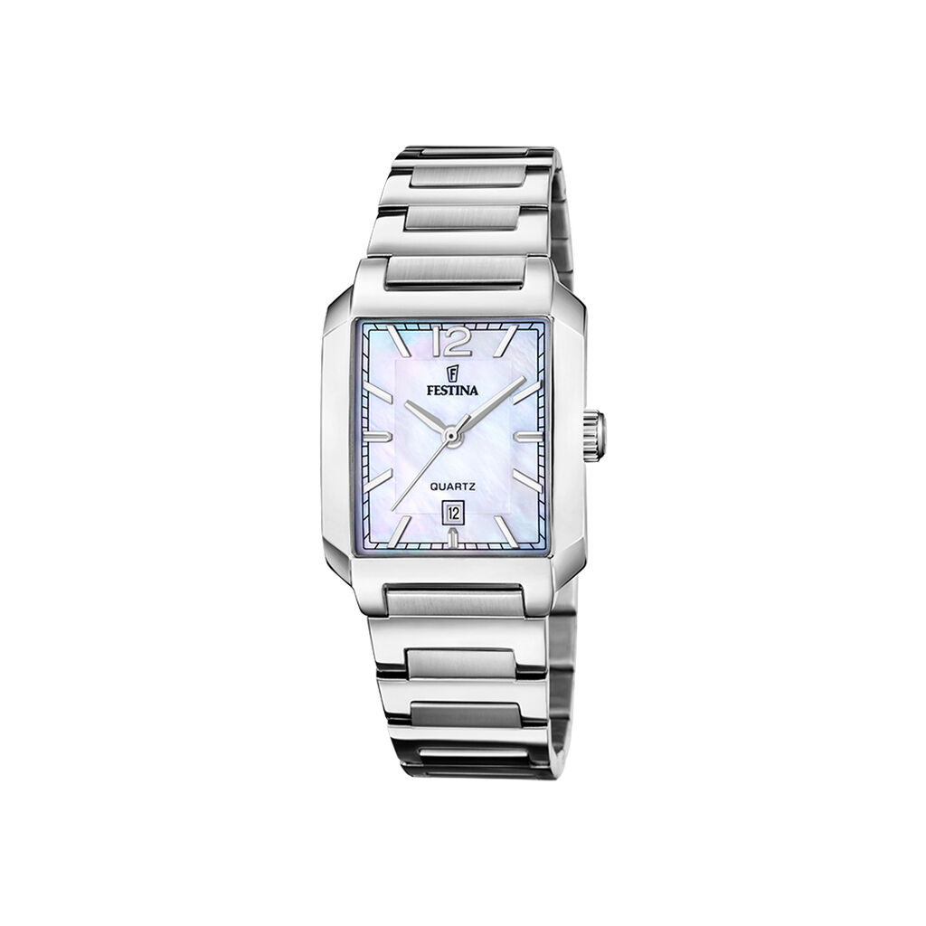 Montre Festina On The Square Nacre Blanche - Montres étanches Femme | Marc Orian