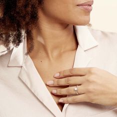 Bague Solitaire Grace Or Blanc Diamant - Bagues Solitaire Femme | Marc Orian