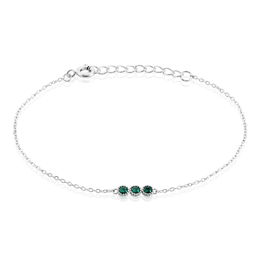 Bracelet Kasey Argent Blanc Oxyde De Zirconium - Bracelets chaînes Femme | Marc Orian