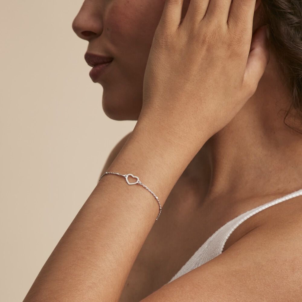 Bracelet Ayelet Argent Blanc - Bracelets chaînes Femme | Marc Orian