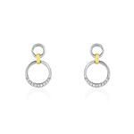 Boucles D'oreilles Pendantes Or Bicolore Nioline Diamants - Pendantes Femme | Marc Orian